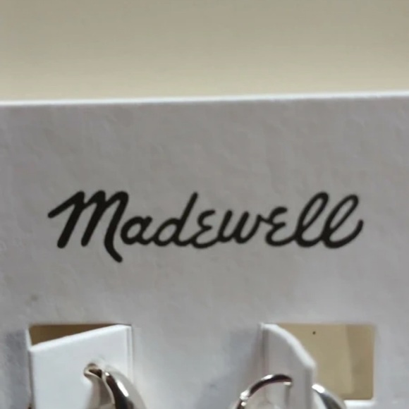 Madewell Polished Silver Hoop Earrings - Picture 5 of 5